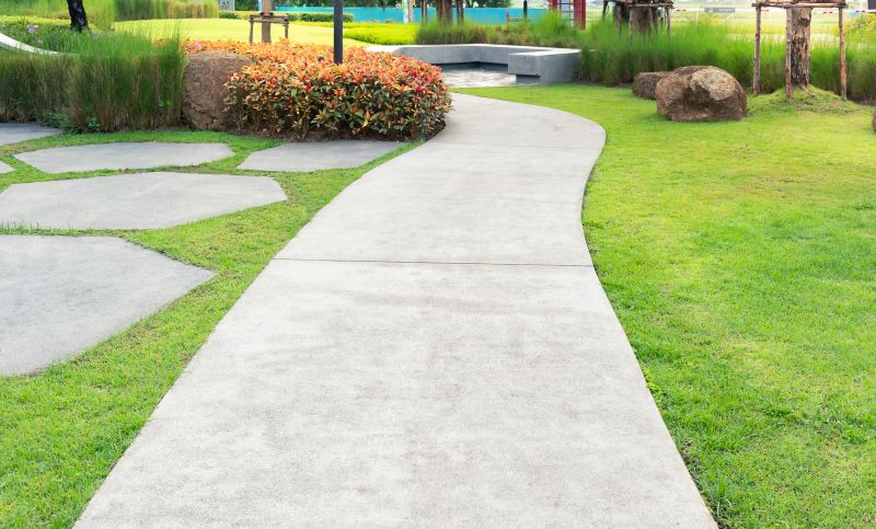 Walkway with Decorative Edges